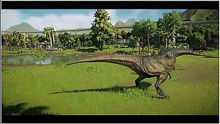 T Rex Vs Giga Vs Spino Vs Therizinosaurus - Jurassic World Evolution