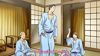 Tsuma ga onsen de circle nakama no nikubenki ni natta no desu ga: Blowjob, Doggy  Xhamster Porn