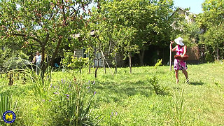 Horny Mature Redhead Gets Creampie From Her Neighbor