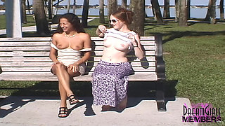 Two Friends Get Naked in a Park