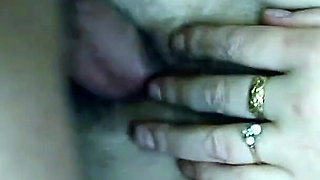 Thick mature is caught masturbating by her husband and lets him fuck her