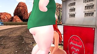 Redhead MILF gets fucked and cum sprayed in the desert