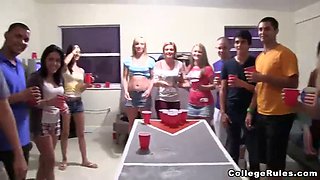 Watch as teen girls get wild at a wild party with tight stripping, group sex, and busty college babes