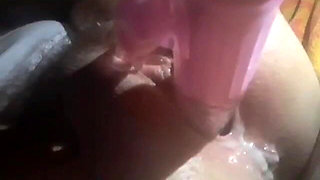 Squirting Creamy Dildo Fuck