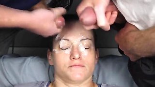 Dirty Dees Bukkake Compilation 2 - Huge Facials & Cum Loads on Mature Brunette