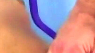 Blonde College Girl Pounded Hard in Gym and Facialized
