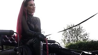 Mistress Amanda - Pony Training Rickshaw Ride - At Owk