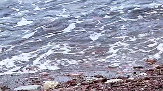 Super Risky Blowjob on Beach with 18yo Amateur Teen - Yoya Grey