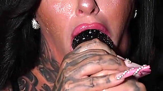 What a Captivating Giant Dildo It Fucks My Throat and My Nostril so Hot!