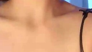 Close up POV of teen sucking cock