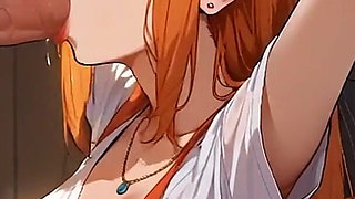 Anime Ai My Wife Seduces Me in the Kitchen with a Deep Throat, and Swallows My Semen for Dessert