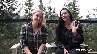 Ersties - Alanna  Nicole Have Hot Lesbian Fun in a Cabin