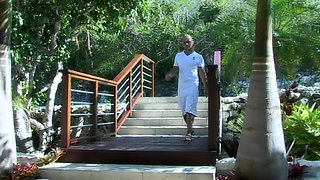 Mature Blonde Devours Throbbing Cock in Outdoor Paradise