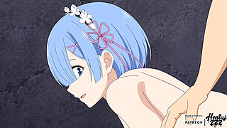 Rem Big Ass Doggystyle - Rezero Hentai Uncensored