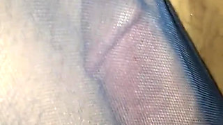 Crossdresser Cdmichell Cums Big Load Wearing Blue Onepiece Bodysuit