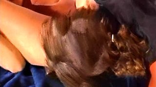 Blonde slut gives hardcore blowjob