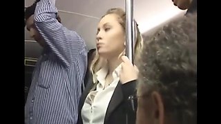 Blonde groped to orgasm on bus