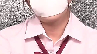 Rurika Misato’s Sneezes Cover Two Masks with Saliva and Mucus. 鼻水