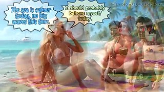 Blonde Wife’s Beach Tease Turns Wild in House Fuck Fest With Hubby and Young Guys
