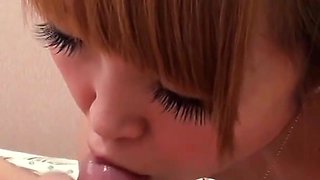 18 Yo Japanese Teen Mayo Make Nice Blowjob with Hot Cum in Mouth