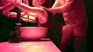 Rough Sex in the Club Bathroom with an 18-Year-Old Amateur