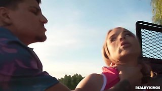 Victor Ray, Summer Vixen And Ray Victory - Golf Coach Pounds Her Student 18+ On The Field