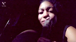 I Mean I Can't Even Pass on Her She the Throat Goat Watch Her Suck My BBC Ebony Petite Dol