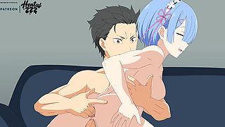 Rezero Rem Big Ass Cowgirl Riding Uncensored Hentai