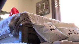 Cute blonde with big boobs solo