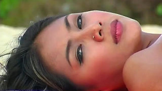 Adorable skanks doing photo shoot on the beach