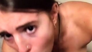 Hot amateur teen blowjob and facial HD video