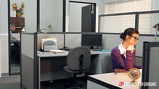 Alexis Fawx's Rough Office Domination in Pantyhose