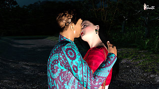 Desi Indian Savita Bhabhi's Outdoor Sex Adventure with Her College Friend