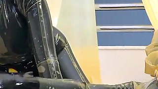 Mistressae & Miss Lilly: Latex Bedroom Foursome Edging Session