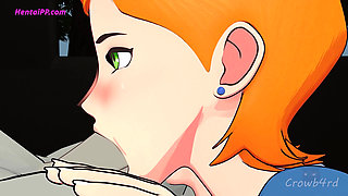 Gwen Helping Her Friend With Quick Blowjob ( Parody Cartoon )