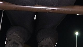 Real amateur couple outdoor ass fuck and anal creampie in hd