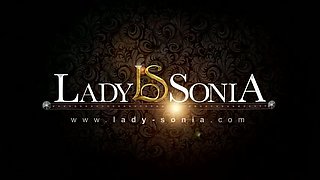 Lady Sonia's Huge Cock Dildo JOI - Big Tits MILF Plays With Toy