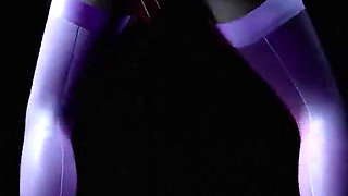 Striptease with a Hot Blonde That Dances with Music 3D Porn