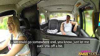 Female Fake Taxi - Busty Tit Wank Makes Stud Cum Hard