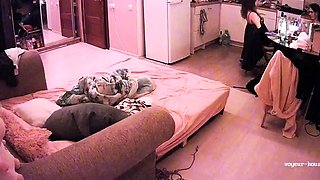 Big tit black amateur teen sucking some cock on cam