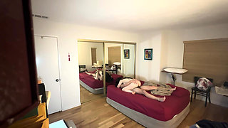 Yummy Jimmy Fucks Chinese Yoga Instructor Slutty Kitty in the Guest Bedroom with Her Husband Next Door