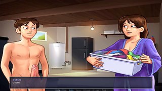 Let's play Summertime Saga, steamy session with Debbie in the basement