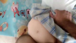 Amateur Chubby Asian Schoolgirl Boned in POV Doggy Style