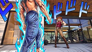 Fem Gyro Zeppeli Fucks Johnny and Gets Cum In Her Mouth