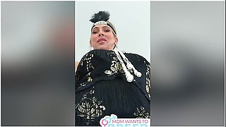 Dirty Milf Gigi Dior Sucks On Stepsons Hard Dick & Drains His Balls Before Her Costume Party