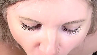 Letting My Boss Fuck My Face and Cum in My Mouth