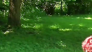 German couple is invited to a threesome by a stranger in the forest