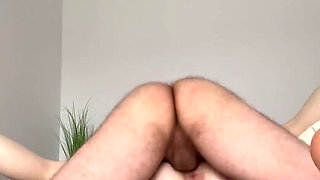 Cowgirl and Missionary Sex with Camera From Behind