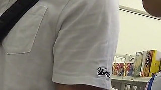Brunette Asian MILF in Uniform Deepthroats Thick Cock