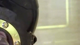 Mz20 - the Girl in Latex Clothing Locked in a Glass Room